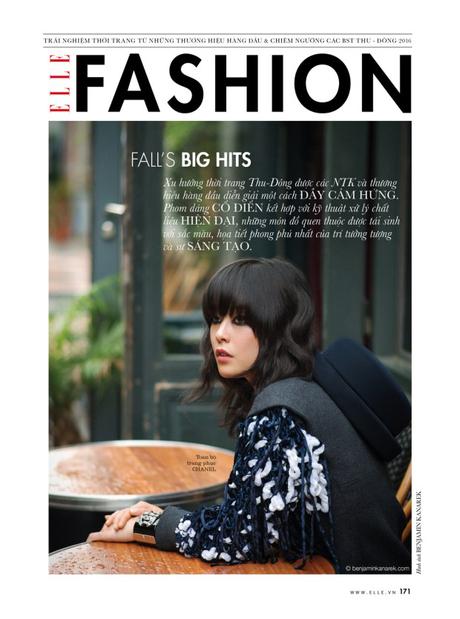 “Atmosphère! Atmosphère!…” Mae Lapres Stars in “Hotel du Nord” wearing Chanel by Benjamin Kanarek for ELLE Mae Lapres in Chanel RTW FW 2016-2017 © Benjamin Kanarek