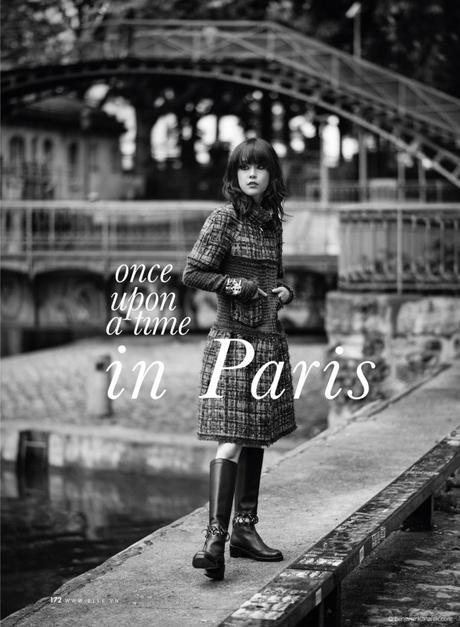 “Atmosphère! Atmosphère!…” Mae Lapres Stars in “Hotel du Nord” wearing Chanel by Benjamin Kanarek for ELLE Mae Lapres in Chanel RTW FW 2016-2017 © Benjamin Kanarek