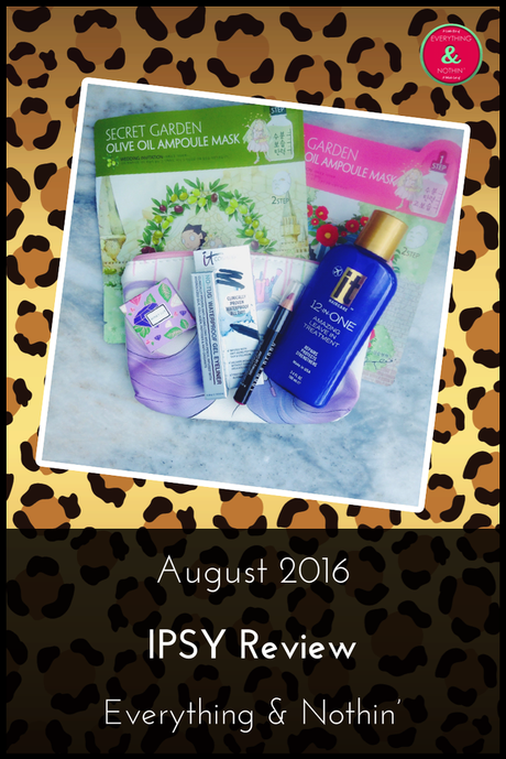 AUGUST 2016 IPSY REVIEW Like this post? Share it on Pinterest!