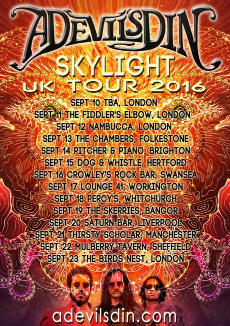 Canadian Psychedelic Rock A DEVIL'S DIN Announce UK Tour; New Album 'Skylight' Out Now!