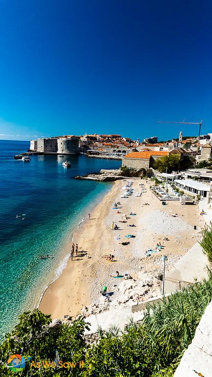 a day in Dubrovnik on the beach