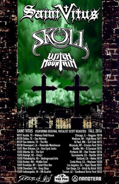 THE SKULL Announces U.S. Tour with Saint Vitus