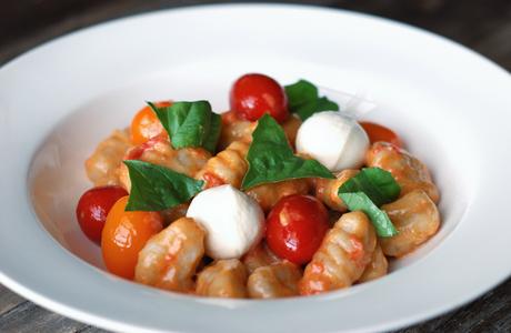 Buckwheat Gnocchi with Mascarpone Tomato Sauce
