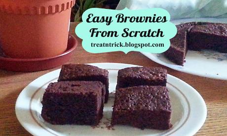 Easy Brownies From Scratch Recipe @ treatntrick.blogspot.com