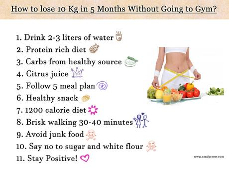 How to lose 10 Kg in 5 Months Without Going to Gym?