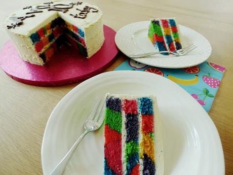 3 Layer Rainbow Cake Tye Tie Dye