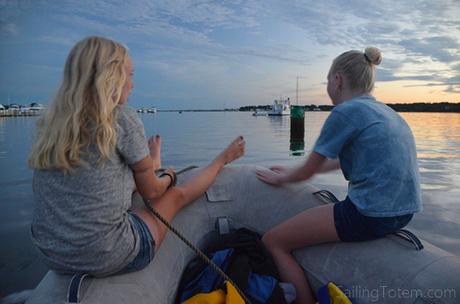 Eight years down: how we fund the cruising life 2016: sunset on the Mystic river