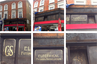 M F Tarling/C&S Electrical, 48 Blackstock Road – Old shop sign reveal