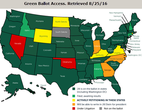 Libertarian And Green Parties Are Not On All 50 State Ballots