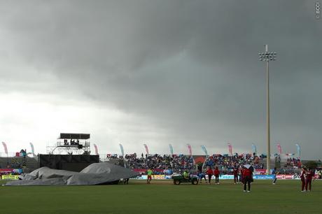 it is not entirely rain ! ~ but live relay snap that denied a win for Indians
