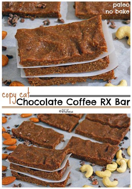 Copycat Chocolate Coffee RX Bars (paleo, no bake)