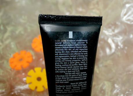 Sheer Skinz Pure Natural Face Wash Kashmiri Saffron & Neem Quick Review