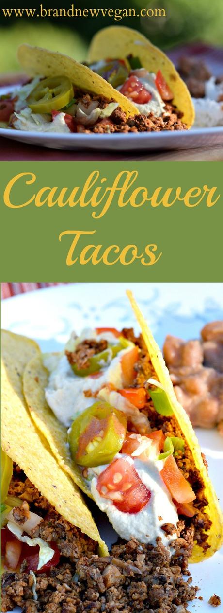 Amazing Cauliflower Tacos cauliflower tacos pin