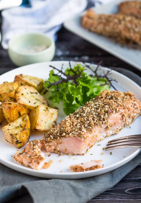 Dukkah-Crusted Baked Salmon Fillets