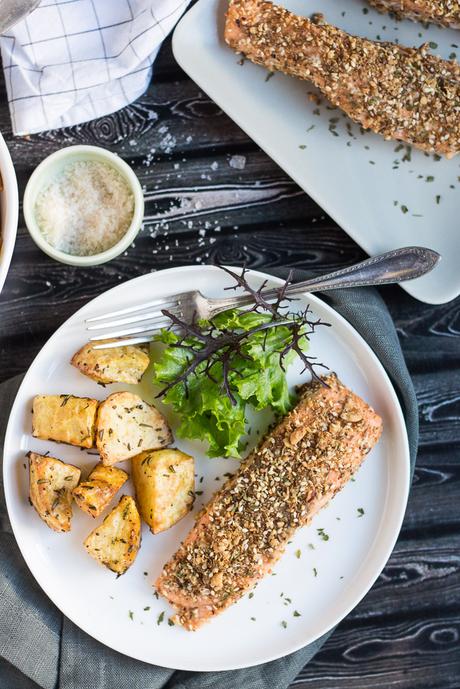 Dukkah-Crusted Baked Salmon Fillets