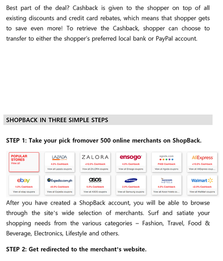 Shopback Philippines; To Change The Conventional Manner Of Online Shopping.