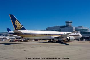 SFO, airport, airliner, 9V-SWP , Boeing 777-312(ER),  Singapore Airlines