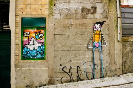 Costah street art on Rua de António Pedro in Porto, Portugal