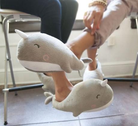 Novelty Narwhal Slippers