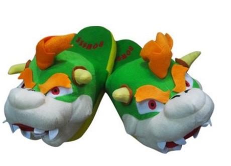 Novelty Super Mario Bowser Slippers