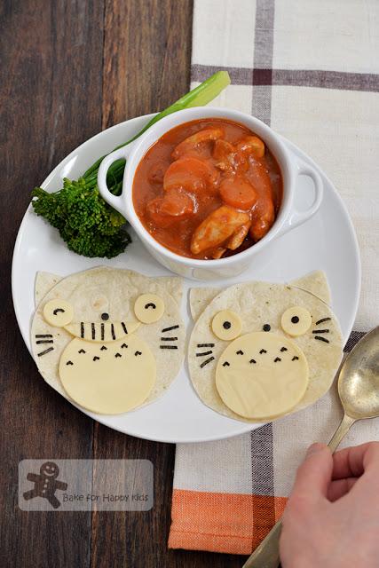 Totoro chapati Indian butter chicken