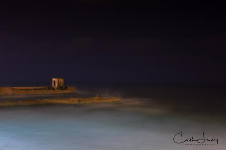 Tel Aviv, Israel, port, pier, water, long exposure, night photography, travel photography