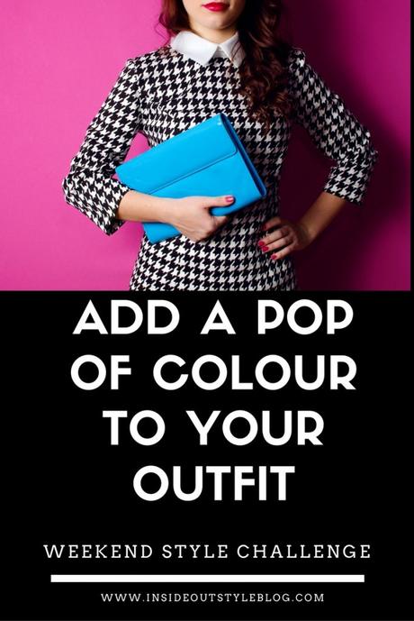 Add a pop of color to your outfit - weekend style challenge