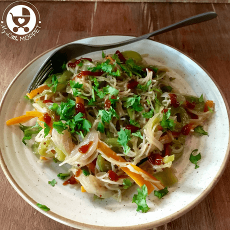 Indo-Chinese Vermicelli Noodles Recipe