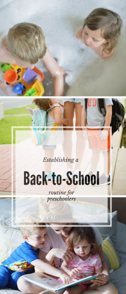 Establishing a back-to-school routine for preschoolers
