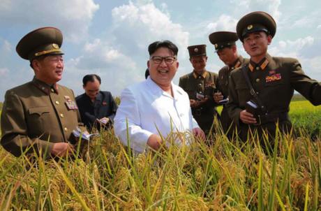 Kim Jong Un Visits Farm