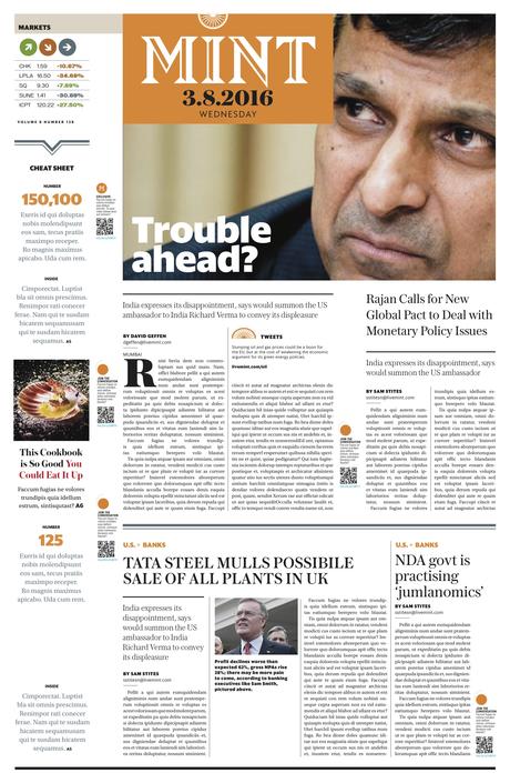 India’s Mint goes broadsheet India’s Mint goes broadsheet