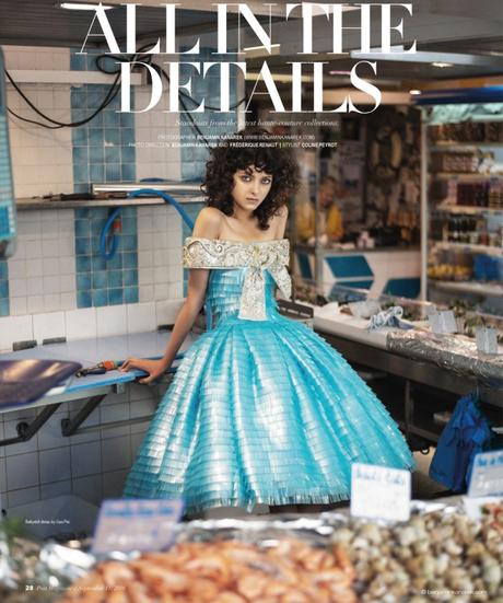 Sarah Engelland in Amélie by Benjamin Kanarek for SCMP Post Fashion Sarah Engelland in Guo Pei Haute Couture © Benjamin Kanarek
