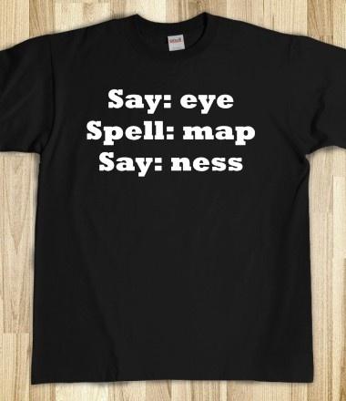 Image result for say eye spell map say ness