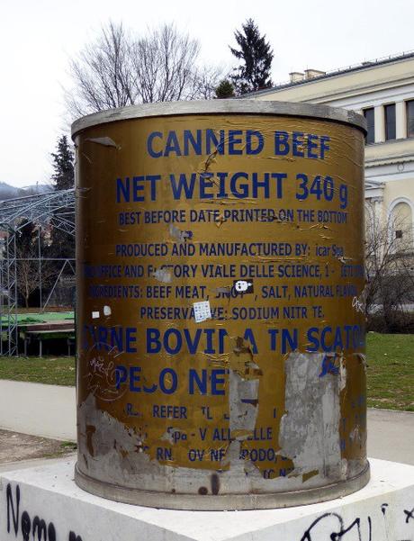 Canned Beef Monument, Sarajevo