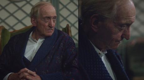 Judge Wargrave’s Navy Suit in And Then There Were None If only we got to see more of that badass dressing gown!