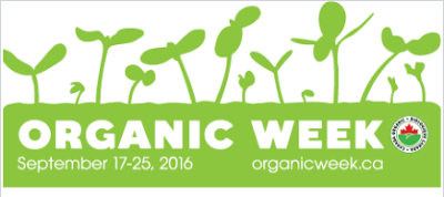 #OrganicWeek starts today - September 17 - 25
