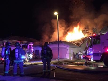 Skydive airplane crashes into house in Gilbert Arizona