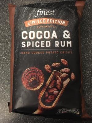 Today's Review: Tesco Finest Cocoa & Spiced Rum Crisps