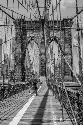NewYork, Brooklyn Bridge, Black and White, monochrome, travel photography