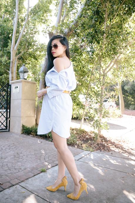 Office Style | The Maybe It's Backwards Shirt Dress