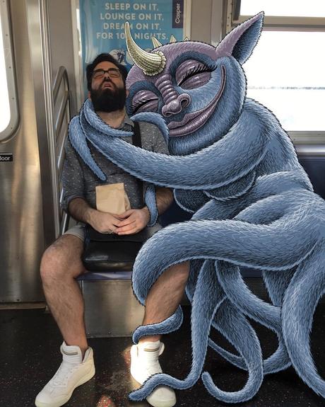 NYC Subway Doodles by Ben Rubin