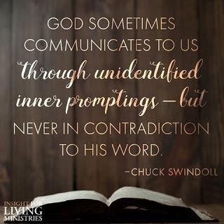 Does God speak in unidentified promptings?