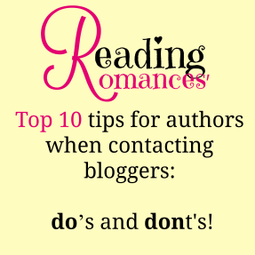 Top 10 tips for authors contacting bloggers!