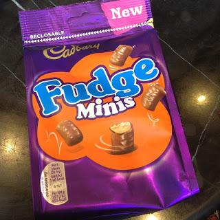new cadbury fudge minis