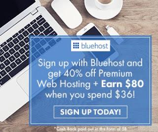 Image: Swagbucks has an AMAZING offer through Bluehost where you get 8000 SB for signing up.