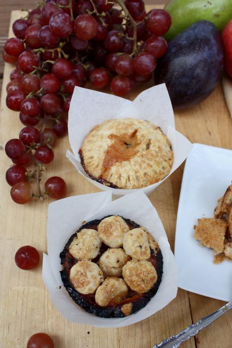 Individual Autumn Pies : Maple Brown Sugar Apple & Pear, Grape, Plum | Dreamery Events