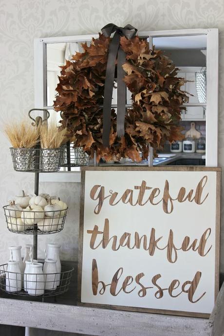 Grateful Thankful Blessed Vignette: 