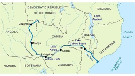 British Explorer Walking the Length of the Zambezi River in Africa