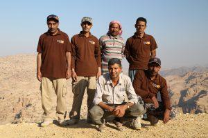 Bedouins in charge of camp & Guide