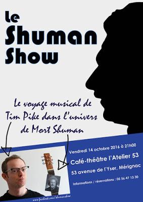 Don't miss the Shuman Show at l'Atelier 53 on October 14th!